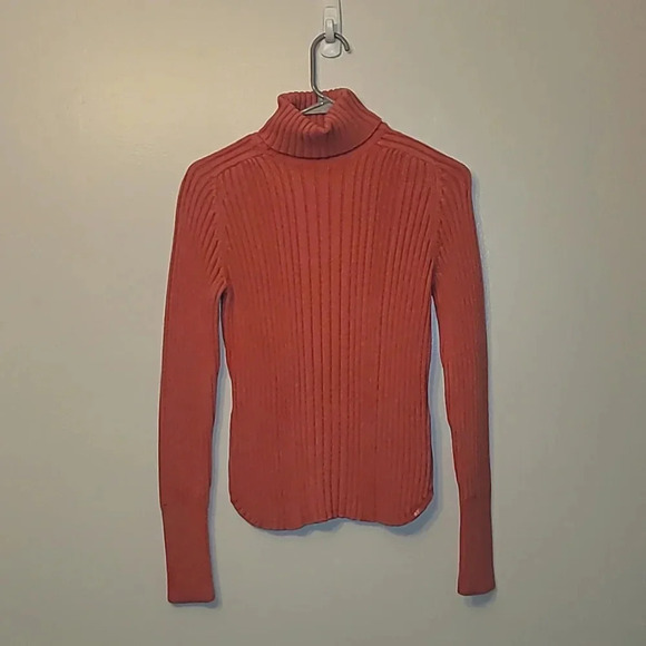 American Eagle Outfitters Sweaters - Vintage Y2K American Eagle Outfitters women's coral pink turtleneck Large LOT F